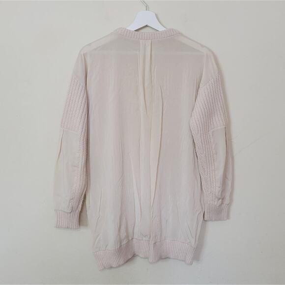 Brunello Cucinelli Blush Baby Pink Cashmere Silk Sweater Small b22 - Picture 7 of 12